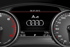 Fahrerinformationssystem mit Farbdisplay 2016 Audi A4 Avant/Limousine