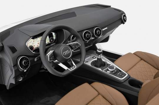 Puristisch, sportlich und clean - Audi zeigt neues 2014 TT-Interieur auf der CES