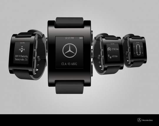 CES: Mercedes-Benz zeigt Kooperation mit Pebble Smartwatch